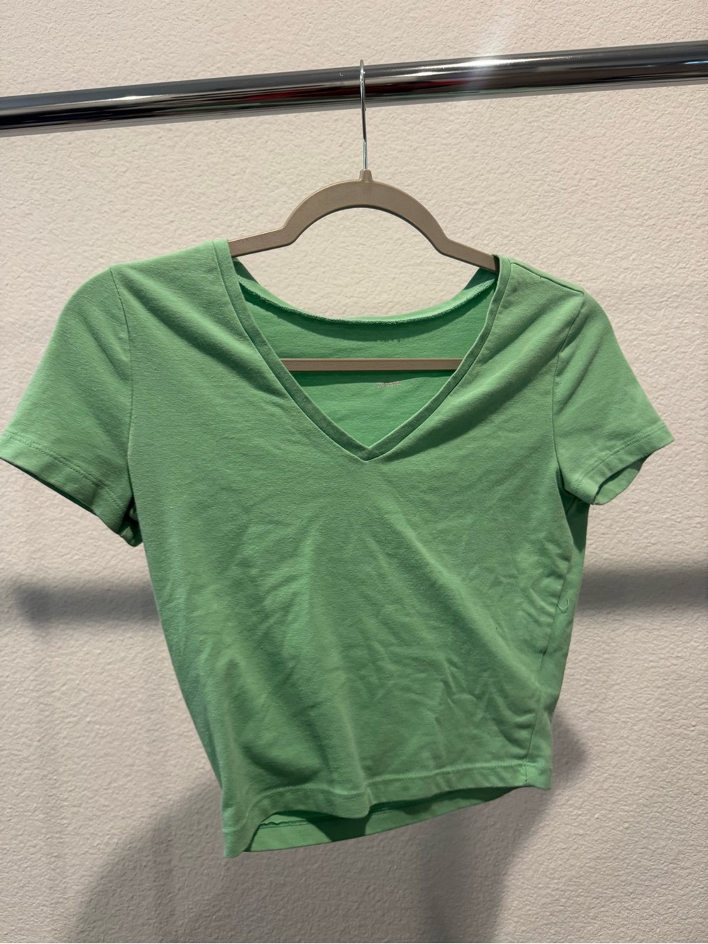 wild fable Mint Green V-Neck Crop Top